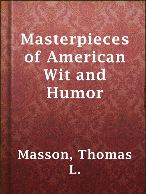 Cover image for Masterpieces of American Wit and Humor